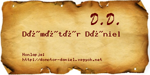 Dömötör Dániel névjegykártya