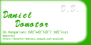 daniel domotor business card